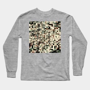 Earth Tones Pattern Long Sleeve T-Shirt